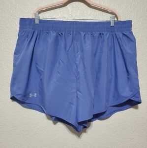 Under Armour Blue Fly By 3" Athletic Running Shorts Plus Size Women's Size 2X